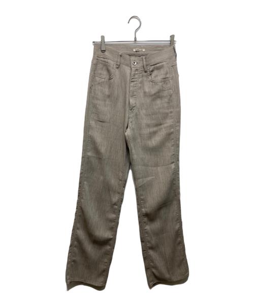 AURALEE（オーラリー）AURALEE (オーラリー) コットンウールダブルクロス パンツ グレーの古着・服飾アイテム