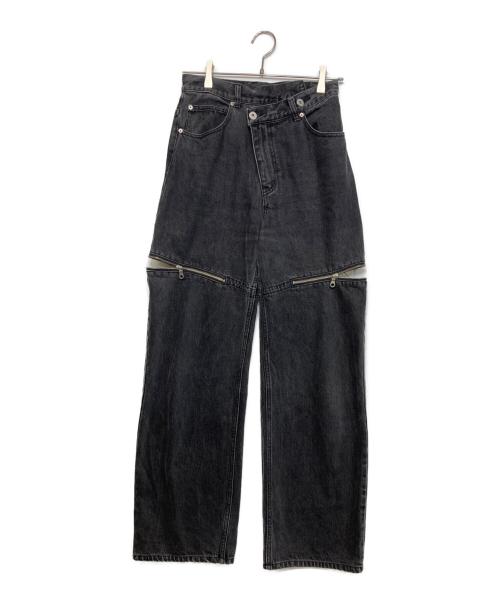 MAISON SPECIAL（メゾンスペシャル）MAISON SPECIAL (メゾンスペシャル) Side Slash Denim Pants ブラック サイズ:38の古着・服飾アイテム