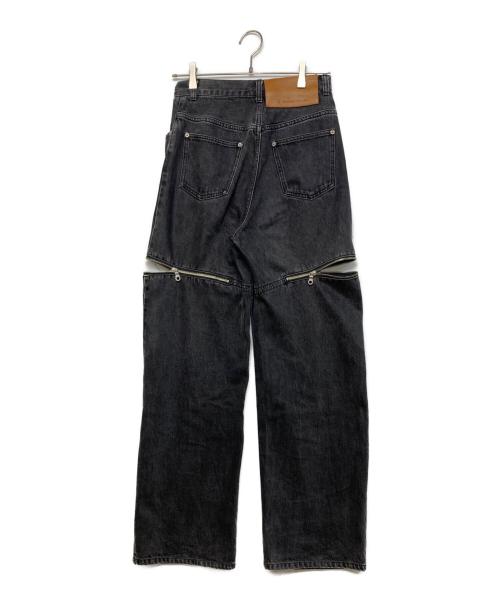 MAISON SPECIAL（メゾンスペシャル）MAISON SPECIAL (メゾンスペシャル) Side Slash Denim Pants ブラック サイズ:38の古着・服飾アイテム