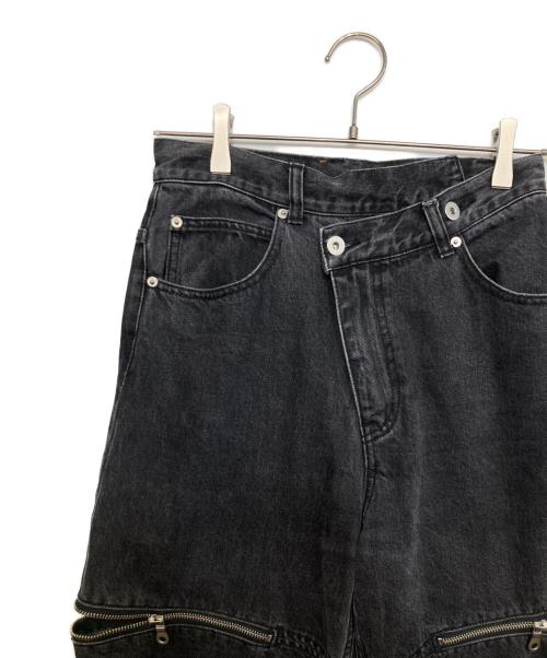 MAISON SPECIAL（メゾンスペシャル）MAISON SPECIAL (メゾンスペシャル) Side Slash Denim Pants ブラック サイズ:38の古着・服飾アイテム