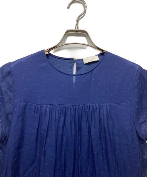 BALLSEY（ボールジィ）BALLSEY (ボールジィ) ランダムドットジャカード ティアードワンピース ブルー サイズ:36の古着・服飾アイテム