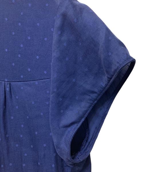 BALLSEY（ボールジィ）BALLSEY (ボールジィ) ランダムドットジャカード ティアードワンピース ブルー サイズ:36の古着・服飾アイテム