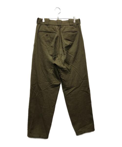 Yohji Yamamoto pour homme（ヨウジヤマモト プールオム）Yohji Yamamoto pour homme (ヨウジヤマモト プールオム) 2タックウールパンツ グリーン サイズ:Ｓの古着・服飾アイテム