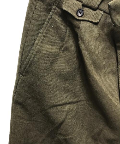 Yohji Yamamoto pour homme（ヨウジヤマモト プールオム）Yohji Yamamoto pour homme (ヨウジヤマモト プールオム) 2タックウールパンツ グリーン サイズ:Ｓの古着・服飾アイテム
