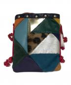 sacaiサカイ）の古着「レザーネックポーチ」｜ネイビー