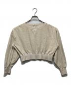 CELINEセリーヌ）の古着「Pullover Sweatshirt Vanilla Color Cotton Crewneck / 2Y758953Q」｜ホワイト