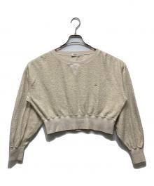 CELINE（セリーヌ）の古着「Pullover Sweatshirt Vanilla Color Cotton Crewneck / 2Y758953Q 」｜ホワイト