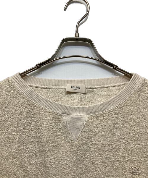 CELINE（セリーヌ）CELINE (セリーヌ) Pullover Sweatshirt Vanilla Color Cotton Crewneck / 2Y758953Q  ホワイト サイズ:XSの古着・服飾アイテム