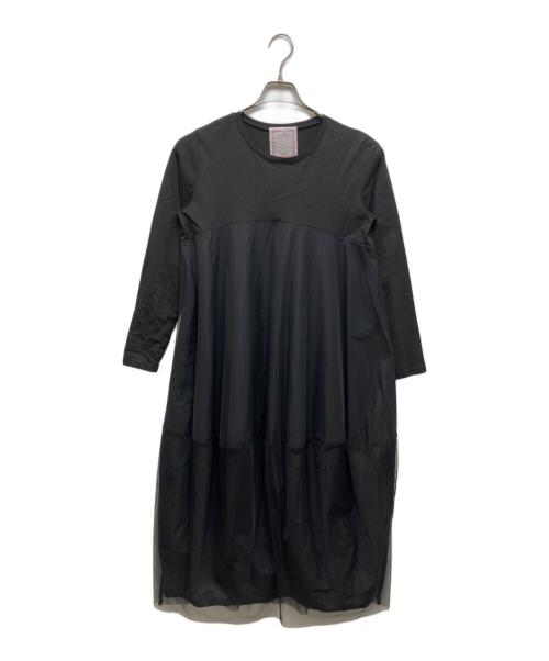 BEARDSLEY（ビアズリー）BEARDSLEY (ビアズリー) チュールマルワンピ ブラック サイズ:1の古着・服飾アイテム