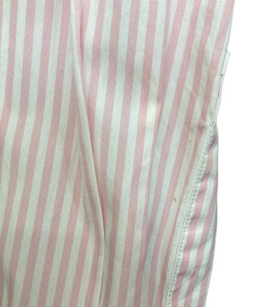 PLAN C（プランシー）Plan C (プランシー) ボウタイストライプシャツ ピンク サイズ:40の古着・服飾アイテム