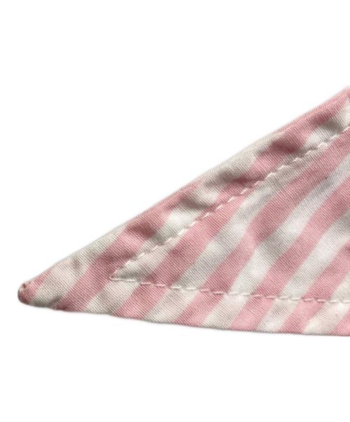 PLAN C（プランシー）Plan C (プランシー) ボウタイストライプシャツ ピンク サイズ:40の古着・服飾アイテム