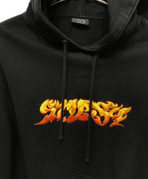 stussy（ステューシー）stussy (ステューシー) プルオーバーパーカー ブラック サイズ:Lの古着・服飾アイテム