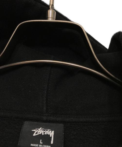 stussy（ステューシー）stussy (ステューシー) プルオーバーパーカー ブラック サイズ:Lの古着・服飾アイテム