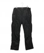 EMPORIO ARMANIエンポリオ アルマーニ）の古着「00’S ジップデザインパラシュートパンツ」｜ブラック