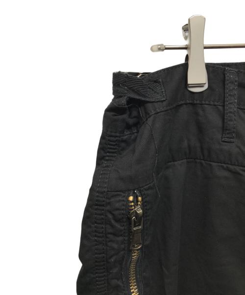 EMPORIO ARMANI（エンポリオ アルマーニ）EMPORIO ARMANI (エンポリオ アルマーニ) 00’S ジップデザインパラシュートパンツ ブラック サイズ:52の古着・服飾アイテム