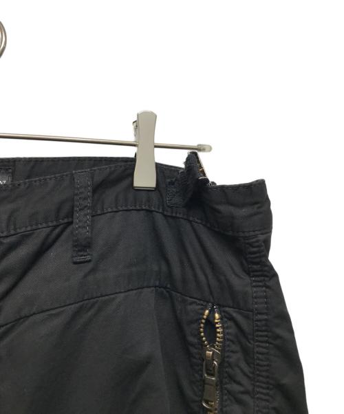 EMPORIO ARMANI（エンポリオ アルマーニ）EMPORIO ARMANI (エンポリオ アルマーニ) 00’S ジップデザインパラシュートパンツ ブラック サイズ:52の古着・服飾アイテム