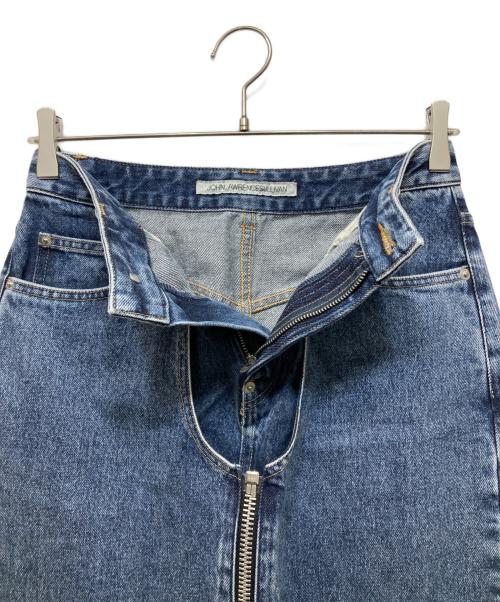 JOHN LAWRENCE SULLIVAN（ジョン ローレンス サリバン）JOHN LAWRENCE SULLIVAN (ジョン ローレンス サリバン) WASHED DENIM ZIP LONG SKIRT インディゴ サイズ:Sの古着・服飾アイテム