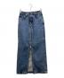 中古・古着 JOHN LAWRENCE SULLIVAN (ジョン ローレンス サリバン) WASHED DENIM ZIP LONG SKIRT インディゴ サイズ:S：14000円