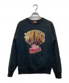 Hysteric Glamourヒステリックグラマー）の古着「プリントクルーネックスウェット」｜ブラック