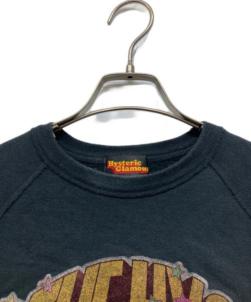 Hysteric Glamour（ヒステリックグラマー）Hysteric Glamour (ヒステリックグラマー) プリントクルーネックスウェット ブラック サイズ:FREEの古着・服飾アイテム