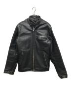 Schottショット）の古着「641シングルライダースジャケット 6118302064」｜ブラック