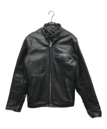 Schott（ショット）の古着「641シングルライダースジャケット 6118302064」｜ブラック