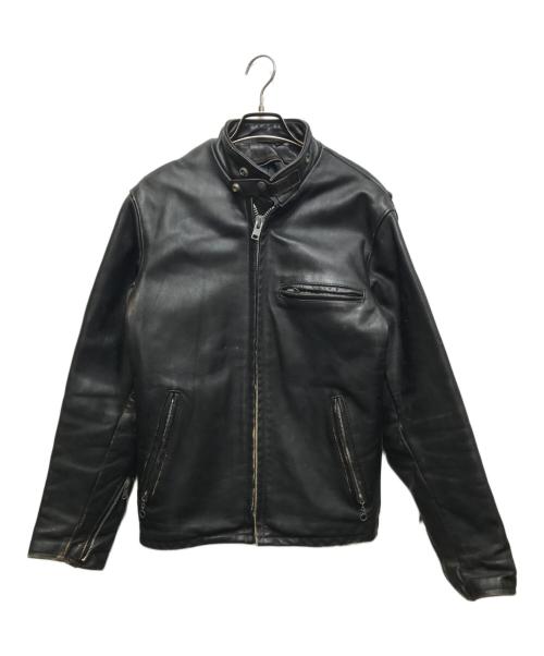 Schott（ショット）Schott (ショット) 641シングルライダースジャケット 6118302064 ブラック サイズ:34の古着・服飾アイテム