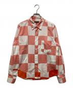 COMME des GARCONS HOMME PLUSコムデギャルソンオムプリュス）の古着「チェックシャツ / PB10039M / AD2001」｜ピンク