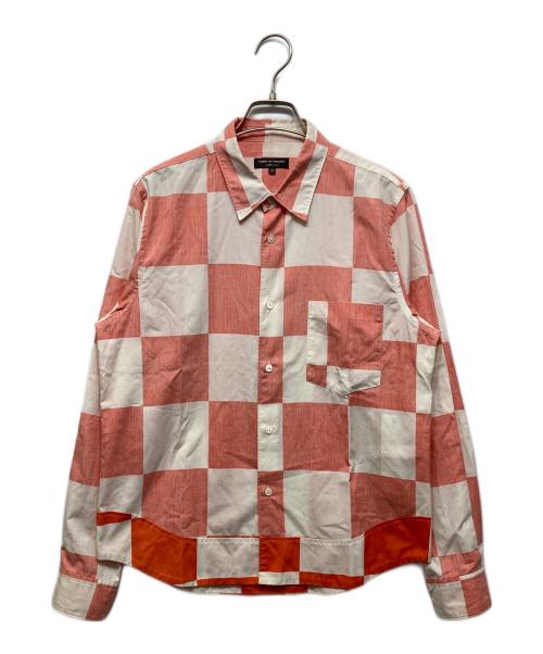 COMME des GARCONS HOMME PLUS（コムデギャルソンオムプリュス）COMME des GARCONS HOMME PLUS (コムデギャルソンオムプリュス) チェックシャツ / PB10039M / AD2001 ピンク サイズ:Mの古着・服飾アイテム