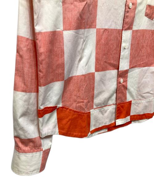 COMME des GARCONS HOMME PLUS（コムデギャルソンオムプリュス）COMME des GARCONS HOMME PLUS (コムデギャルソンオムプリュス) チェックシャツ / PB10039M / AD2001 ピンク サイズ:Mの古着・服飾アイテム