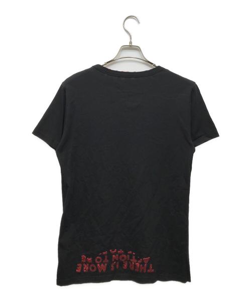 Maison Margiela（メゾンマルジェラ）Maison Margiela (メゾンマルジェラ) エイズTEE ブラック×レッド サイズ:Sの古着・服飾アイテム