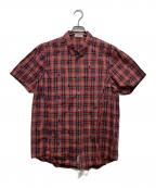 UNDERCOVERISMアンダーカバーイズム）の古着「半袖チェックシャツ」｜レッド