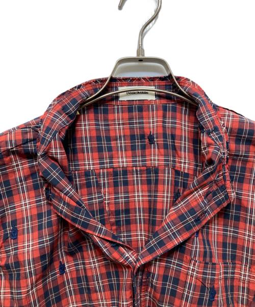 UNDERCOVERISM（アンダーカバーイズム）UNDERCOVERISM (アンダーカバーイズム) 半袖チェックシャツ レッド サイズ:3の古着・服飾アイテム