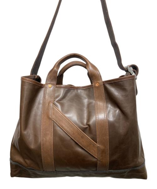 NICENESS（ナイスネス）NICENESS (ナイスネス) 2WAYバッグ ブラウンの古着・服飾アイテム