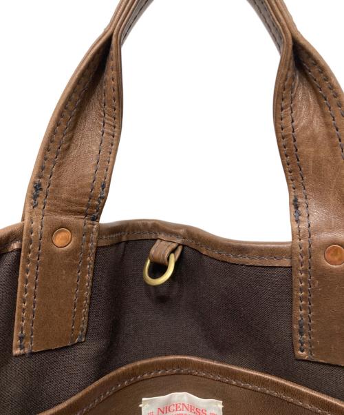 NICENESS（ナイスネス）NICENESS (ナイスネス) 2WAYバッグ ブラウンの古着・服飾アイテム