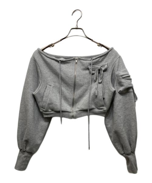 ANDMARY（アンドマリー）ANDMARY (アンドマリー) Cherie offshoulder set up グレー サイズ:Fの古着・服飾アイテム