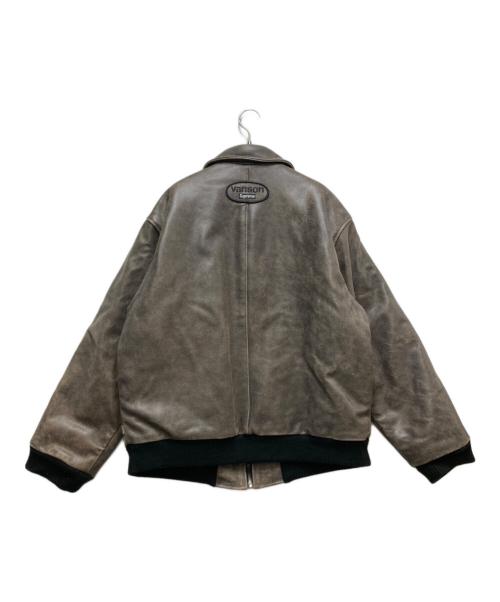 SUPREME（シュプリーム）Supreme (シュプリーム) VANSON (バンソン) レザージャケット　worn leather jacket(ウォーンレザージャケット)　20AW　USA製　サイズL　　 ブラウン サイズ:Lの古着・服飾アイテム