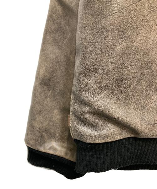 SUPREME（シュプリーム）Supreme (シュプリーム) VANSON (バンソン) レザージャケット　worn leather jacket(ウォーンレザージャケット)　20AW　USA製　サイズL　　 ブラウン サイズ:Lの古着・服飾アイテム