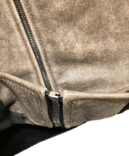 SUPREME（シュプリーム）Supreme (シュプリーム) VANSON (バンソン) レザージャケット　worn leather jacket(ウォーンレザージャケット)　20AW　USA製　サイズL　　 ブラウン サイズ:Lの古着・服飾アイテム