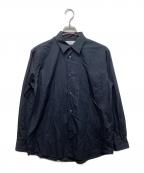 Graphpaperグラフペーパー）の古着「Broad Regular Collar Shirt」｜ネイビー