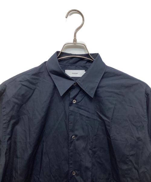 Graphpaper（グラフペーパー）Graphpaper (グラフペーパー) Broad Regular Collar Shirt ネイビー サイズ:1の古着・服飾アイテム