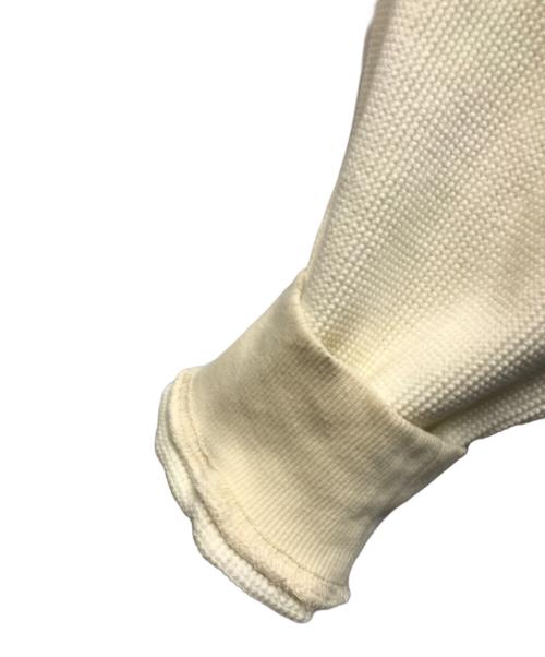 WOKE EDGE（ウォーク エッジ）WOKE EDGE (ウォーク エッジ) thermal zip hoodie ホワイト サイズ:Lの古着・服飾アイテム