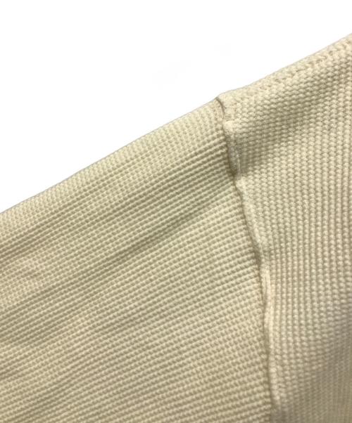 WOKE EDGE（ウォーク エッジ）WOKE EDGE (ウォーク エッジ) thermal zip hoodie ホワイト サイズ:Lの古着・服飾アイテム