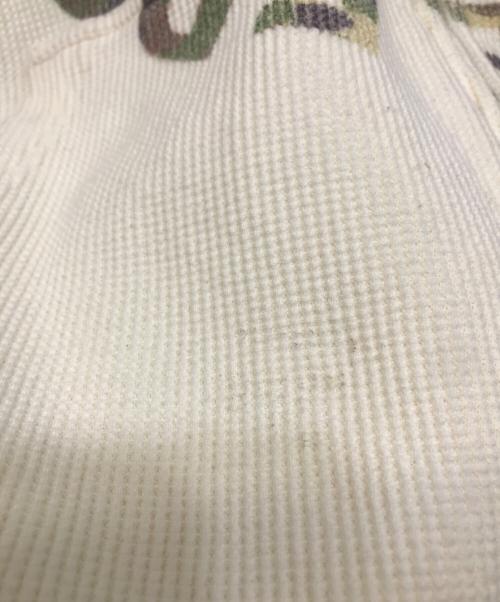 WOKE EDGE（ウォーク エッジ）WOKE EDGE (ウォーク エッジ) thermal zip hoodie ホワイト サイズ:Lの古着・服飾アイテム