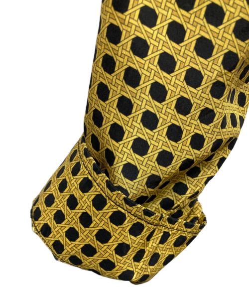 SUPREME（シュプリーム）Supreme (シュプリーム) Cane Silk Shirt イエロー サイズ:Mの古着・服飾アイテム