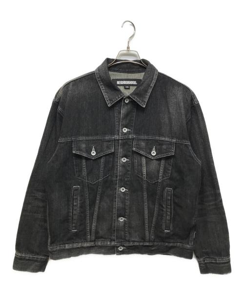NEIGHBORHOOD（ネイバーフッド）NEIGHBORHOOD (ネイバーフッド) WASHED DENIM TYPE-4 JACKET ブラック サイズ:Lの古着・服飾アイテム