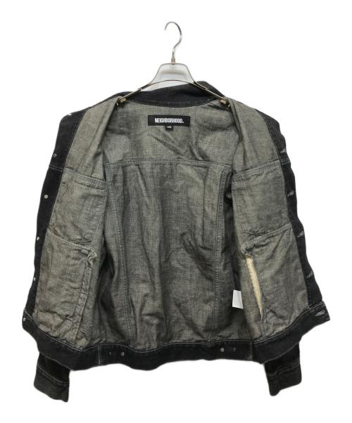 NEIGHBORHOOD（ネイバーフッド）NEIGHBORHOOD (ネイバーフッド) WASHED DENIM TYPE-4 JACKET ブラック サイズ:Lの古着・服飾アイテム