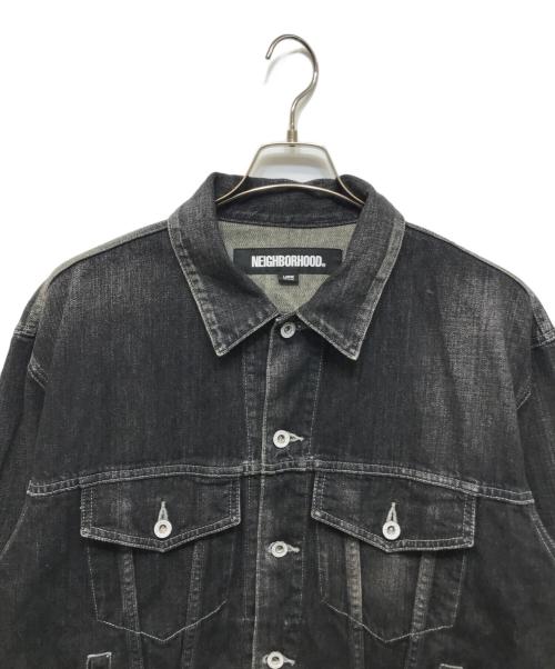 NEIGHBORHOOD（ネイバーフッド）NEIGHBORHOOD (ネイバーフッド) WASHED DENIM TYPE-4 JACKET ブラック サイズ:Lの古着・服飾アイテム