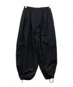 CITYSHOPシティショップ）の古着「ナイロンカーゴパンツ」｜ブラック