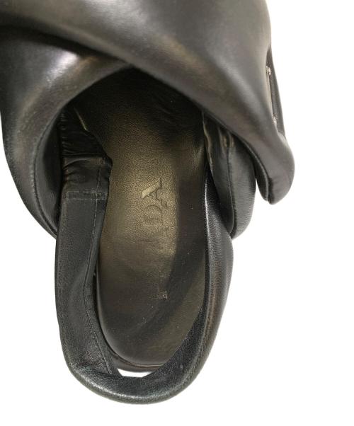 PRADA（プラダ）PRADA (プラダ) パデットナッパレザーサンダル ブラック サイズ:36の古着・服飾アイテム